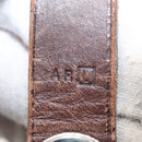 HERMES Cavac Elan PM Hand Bag Canvas Beige Silver Auth BA7802-22