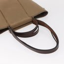 HERMES Cavac Elan PM Hand Bag Canvas Beige Silver Auth BA7802-9