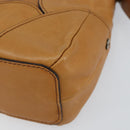 Chloe Shoulder Bag Leather Brown Gold Auth BA7803-10