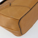 Chloe Shoulder Bag Leather Brown Gold Auth BA7803-11