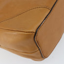 Chloe Shoulder Bag Leather Brown Gold Auth BA7803-13