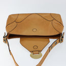 Chloe Shoulder Bag Leather Brown Gold Auth BA7803-15