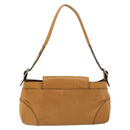 Chloe Shoulder Bag Leather Brown Gold Auth BA7803-3