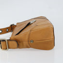 Chloe Shoulder Bag Leather Brown Gold Auth BA7803-5