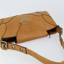 Chloe Shoulder Bag Leather Brown Gold Auth BA7803-6