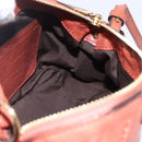 Chloe Hand Bag Leather 2way Orange Gold Auth BA7804-20