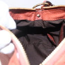 Chloe Hand Bag Leather 2way Orange Gold Auth BA7804-21