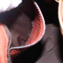 Chloe Hand Bag Leather 2way Orange Gold Auth BA7804-22