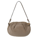Chloe Hand Bag Leather 2way Beige Gold Auth BA7805-3