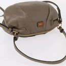 Chloe Hand Bag Leather 2way Beige Gold Auth BA7805-6