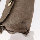Chloe Lily Handtas Canvas 2-weg Zilver Auth BA7806-9