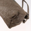 Chloe Lily Handtas Canvas 2-weg Zilver Auth BA7806-18