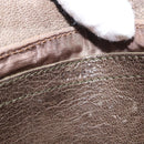 Chloe Lily Hand Bag Canvas 2way Silver Auth BA7806-18