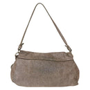 Chloe Lily Hand Bag Canvas 2way Silver Auth BA7806-3