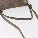 Chloe Lily Handtas Canvas 2-weg Zilver Auth BA7806-7