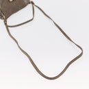 Chloe Lily Handtas Canvas 2-weg Zilver Auth BA7806-8