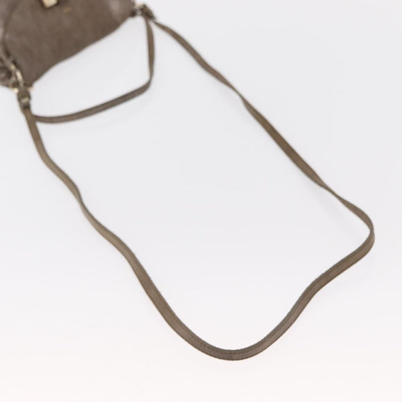 Chloe Lily Handtas Canvas 2-weg Zilver Auth BA7806