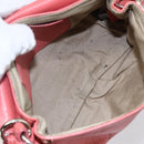 Chloe Lily Hand Bag Leather 2way Pink Gold Auth BA7807-17