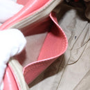 Chloe Lily Hand Bag Leather 2way Pink Gold Auth BA7807-20