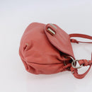 Chloe Lily Hand Bag Leather 2way Pink Gold Auth BA7807-5