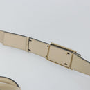 Chloe Bailey Hand Bag Leather 2way Gray Gold Auth BA7808-9