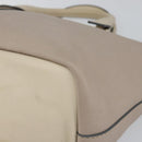 Chloe Bailey Hand Bag Leather 2way Gray Gold Auth BA7808-15