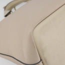 Chloe Bailey Hand Bag Leather 2way Gray Gold Auth BA7808-16