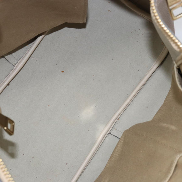 Chloe Bailey Handtas Leer 2way Grijs Goud Auth BA7808