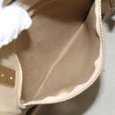 Chloe Bailey Hand Bag Leather 2way Gray Gold Auth BA7808-25