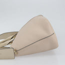 Chloe Bailey Hand Bag Leather 2way Gray Gold Auth BA7808-4