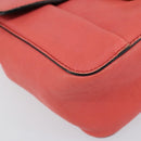 Chloe Chain Elsie Shoulder Bag Leather Pink Gold Auth BA7812-11