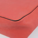 Chloe Chain Elsie Shoulder Bag Leather Pink Gold Auth BA7812-12