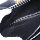 BALLY Shoulder Bag Leather Black Gold Auth BA7813-18