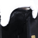 BALLY Shoulder Bag Leather Black Gold Auth BA7813-20