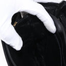 BALLY Shoulder Bag Leather Black Gold Auth BA7813-22