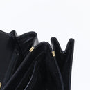 BALLY Shoulder Bag Leather Black Gold Auth BA7813-23