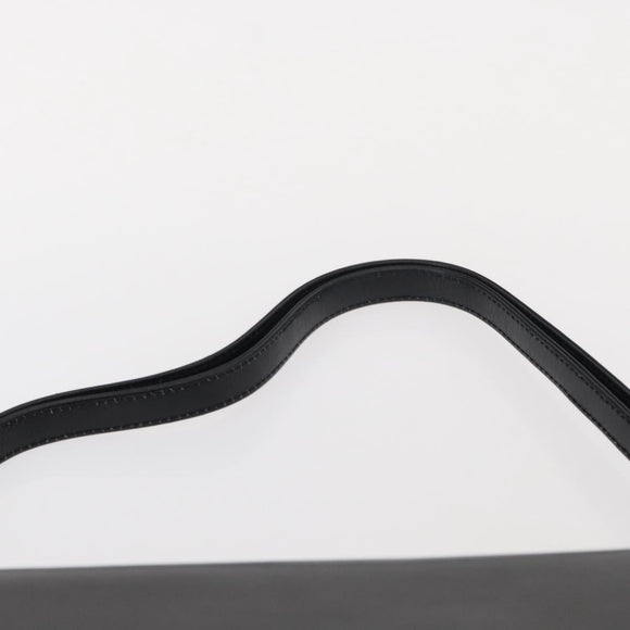 BALLY Shoulder Bag Leather Black Gold Auth BA7813