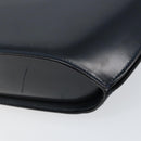 BALLY Shoulder Bag Leather Navy Gold Auth BA7814-15