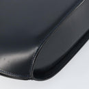 BALLY Shoulder Bag Leather Navy Gold Auth BA7814-16