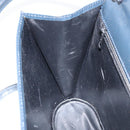 BALLY Shoulder Bag Leather Navy Gold Auth BA7814-20