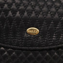 BALLY Chain Shoulder Bag Leather Black Gold Auth BA7815-17