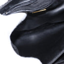 BALLY Chain Shoulder Bag Leather Black Gold Auth BA7815-12