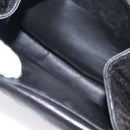 BALLY Chain Shoulder Bag Leather Black Gold Auth BA7815-21