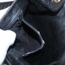 BALLY Chain Shoulder Bag Leather Black Gold Auth BA7815-22