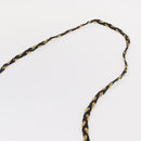 BALLY Chain Shoulder Bag Leather Black Gold Auth BA7815-8