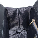 VERSACE Hand Bag Leather Black Gold Auth BA7817-20