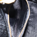 VERSACE Hand Bag Leather Black Gold Auth BA7817-22