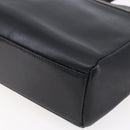 Gianni Versace Shoulder Bag Leather Black Gold Auth BA7818-15