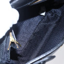 Gianni Versace Shoulder Bag Leather Black Gold Auth BA7818-11