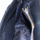 Gianni Versace Shoulder Bag Leather Black Gold Auth BA7818-19